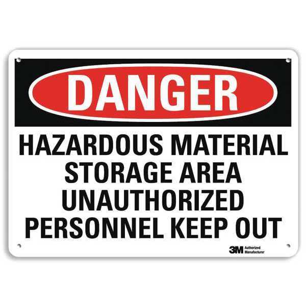 Danger Sign, 4 Hole Mount, 10in W x 7in H, U3-1573-RA_10X7