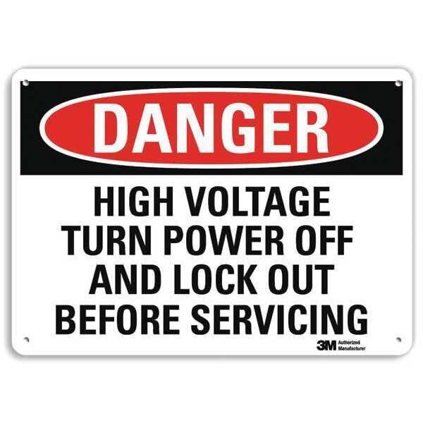 Danger Sign, 4 Hole Mount, 10in W x 7in H, U3-1637-RA_10X7