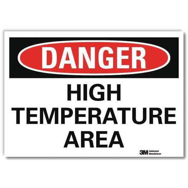 Danger Sign, 7 in H, 10 in W, Reflective Sheeting, Vertical Rectangle, English, U3-1600-RD_10X7