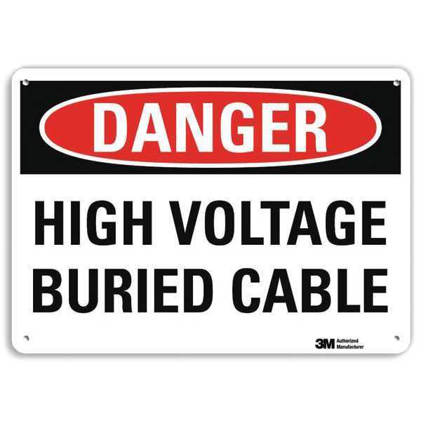 Danger Sign, 4 Hole Mount, 10in W x 7in H, U3-1611-RA_10X7