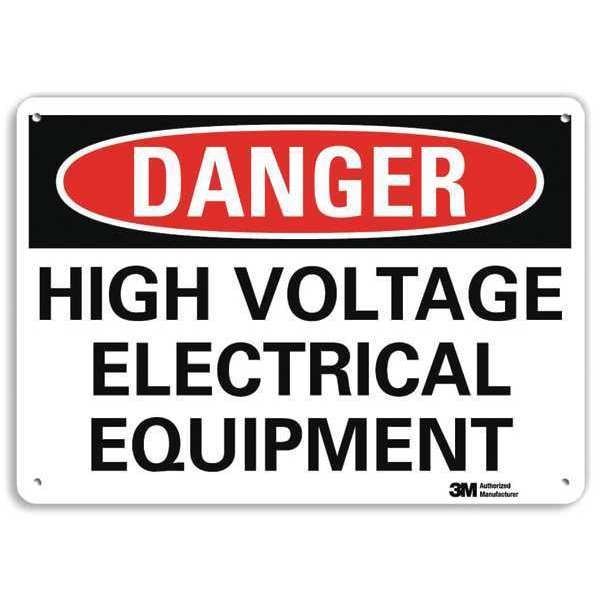 Danger Sign, 4 Hole Mount, 10in W x 7in H, U3-1615-RA_10X7