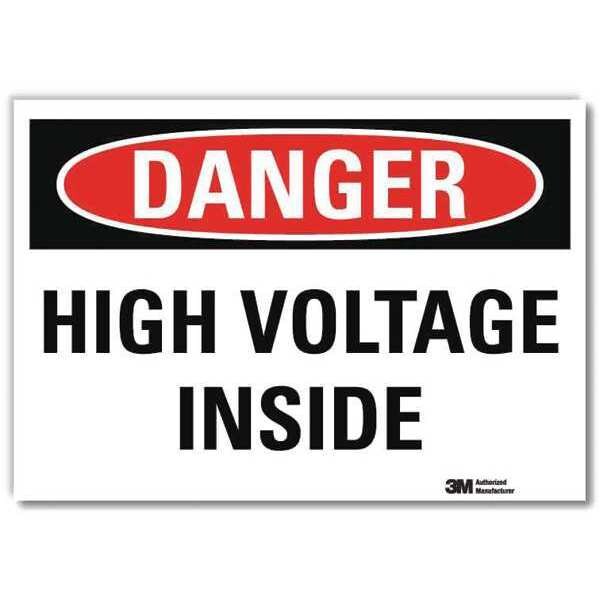 Danger Sign, Self-Adhesv Mount, 10inWx7inH, U3-1617-RD_10X7