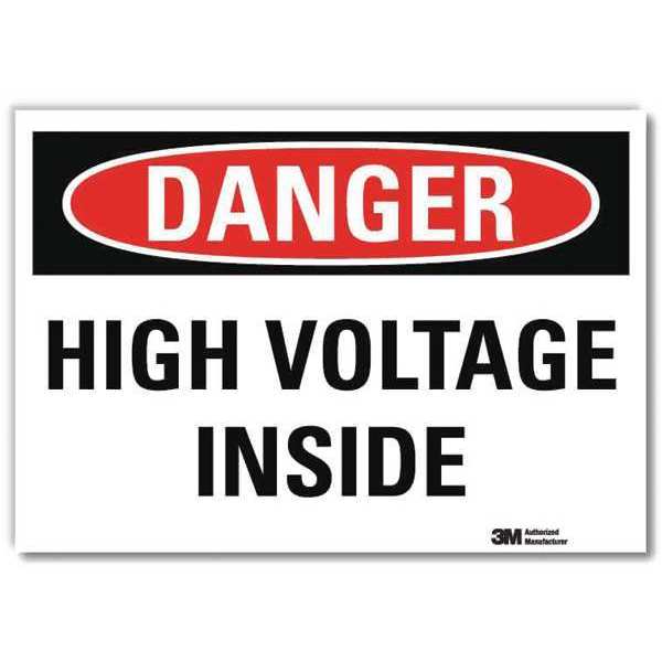 Danger Sign, Slf-Adhesv Mount, 14inWx10inH, U3-1617-RD_14X10
