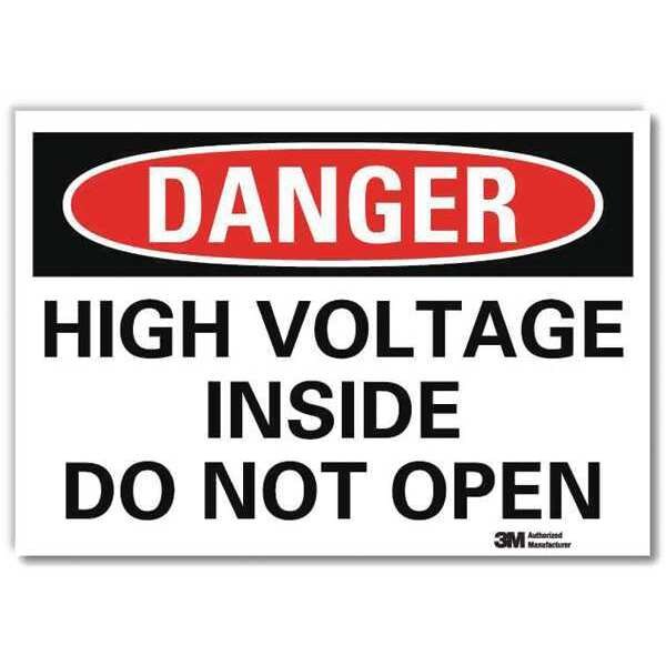 Danger Sign, Self-Adhesv Mount, 7inWx5inH, U3-1620-RD_7X5