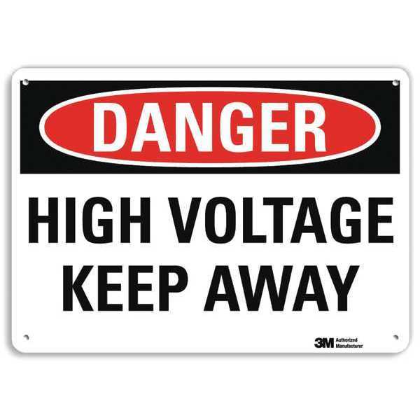 Danger Sign, 4 Hole Mount, 10in W x 7in H, U3-1623-RA_10X7