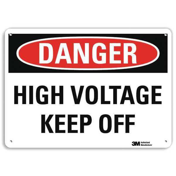 Danger Sign, 4 Hole Mount, 10in W x 7in H, U3-1625-RA_10X7