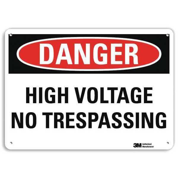 Danger Sign, 4 Hole Mount, 10in W x 7in H, U3-1629-RA_10X7