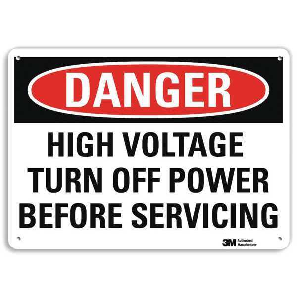 Danger Sign, 4 Hole Mount, 10in W x 7in H, U3-1634-RA_10X7