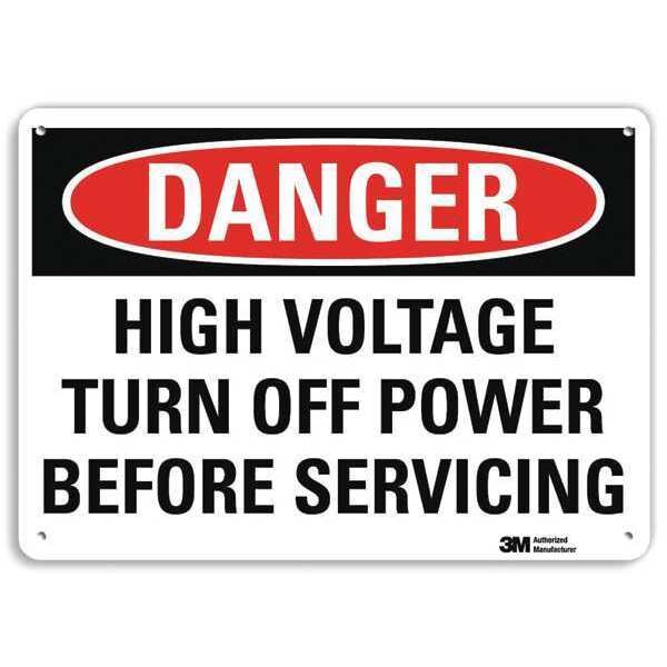 Danger Sign, 4 Hole Mount, 10in W x 7in H, U3-1635-RA_10X7