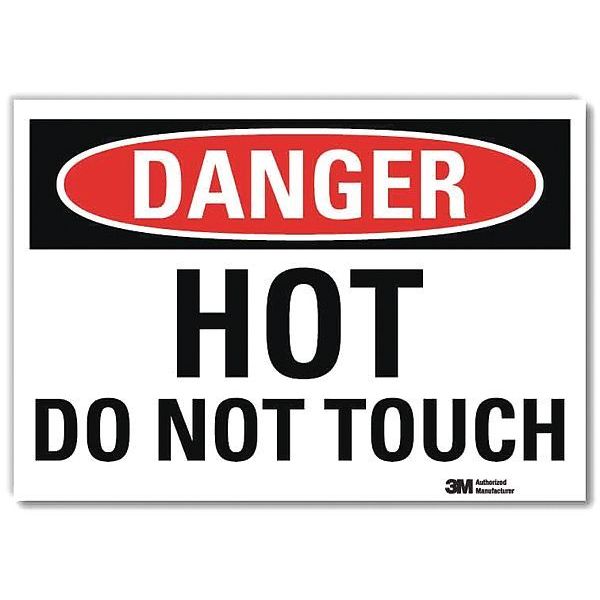Danger Sign, 7 in H, 10 in W, Reflective Sheeting, Vertical Rectangle, English, U3-1653-RD_10X7