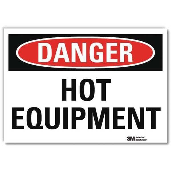Danger Sign, 10 in H, 14 in W, Reflective Sheeting, Horizontal Rectangle, English, U3-1655-RD_14X10