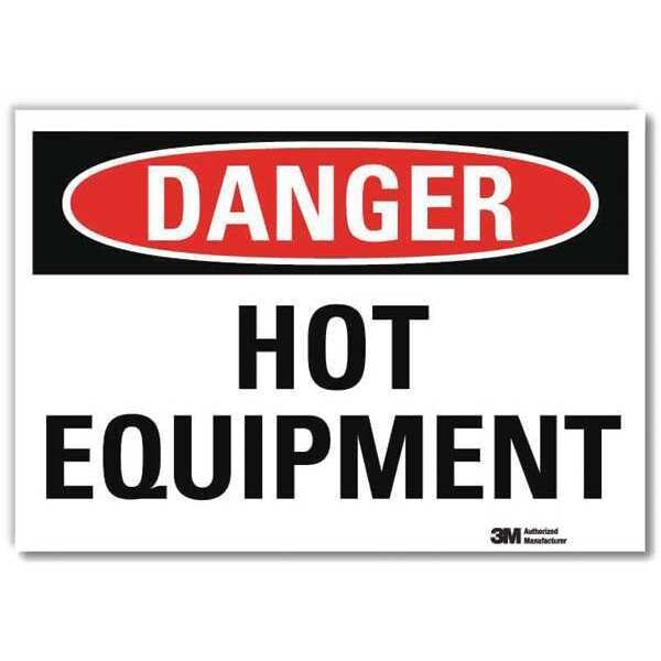 Danger Sign, 7 in H, 10 in W, Reflective Sheeting, Vertical Rectangle, English, U3-1655-RD_10X7