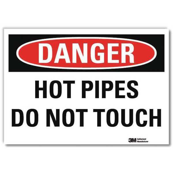 Danger Sign, 10 in H, 14 in W, Reflective Sheeting, Horizontal Rectangle, English, U3-1659-RD_14X10