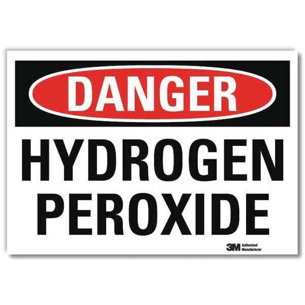 Danger Sign, 7 in H, 10 in W, Vertical Rectangle, English, U3-1671-RD_10X7