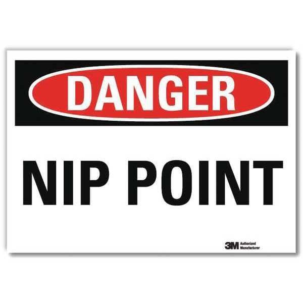 Danger Sign, 7 in Height, 10 in Width, Reflective Sheeting, Vertical Rectangle, English