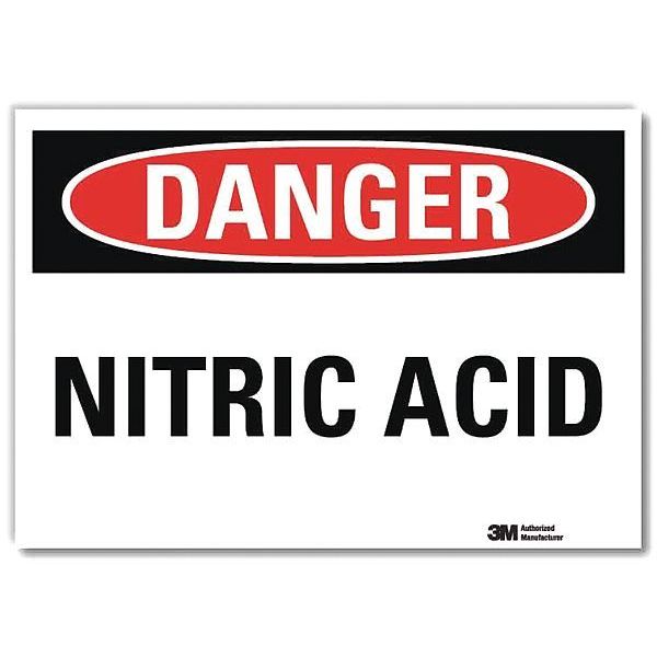 Danger Sign, 5 in H, 7 in W, Horizontal Rectangle, English, U3-1810-RD_7X5