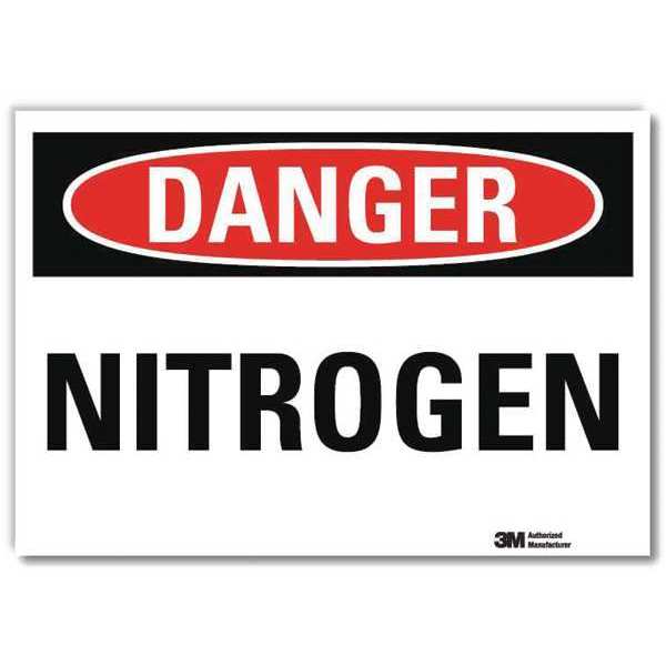 Danger Sign, 7 in H, 10 in W, Vertical Rectangle, English, U3-1811-RD_10X7