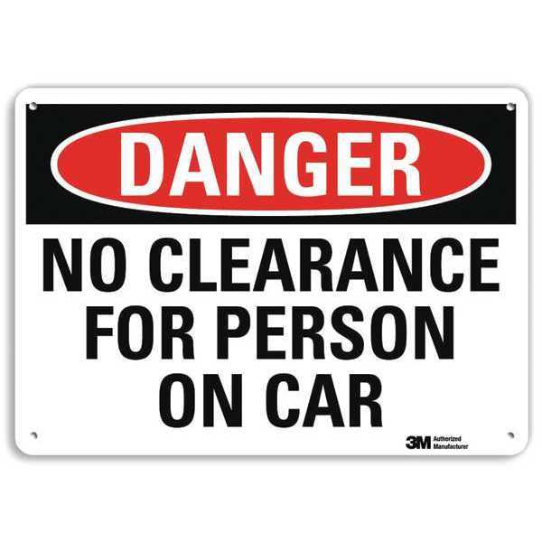 Danger Sign, 4 Hole Mount, 10in W x 7in H, U3-1817-RA_10X7