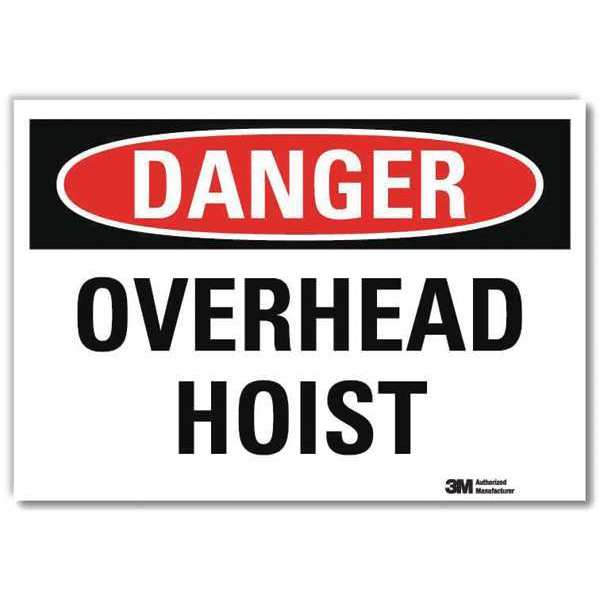 Danger Sign, 7 in Height, 10 in Width, Reflective Sheeting, Vertical Rectangle, English