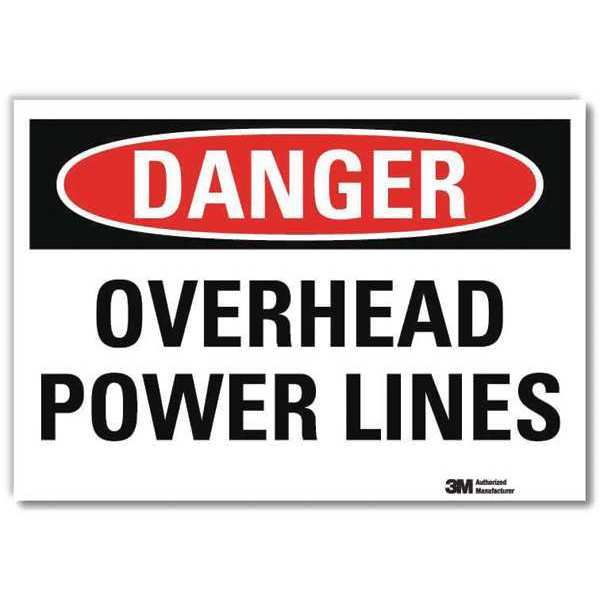 Danger Sign, Self-Adhesv Mount, 10inWx7inH, U3-1891-RD_10X7