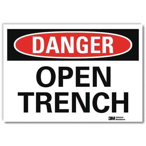 Danger Sign, 7 in H, 10 in W, Reflective Sheeting, Vertical Rectangle, English, U3-1885-RD_10X7