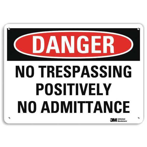 Danger Sign, 4 Hole Mount, 10in W x 7in H, U3-1873-RA_10X7