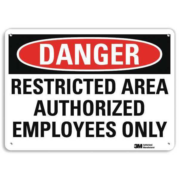 Danger Sign, 4 Hole Mount, 10in W x 7in H, U3-1952-RA_10X7