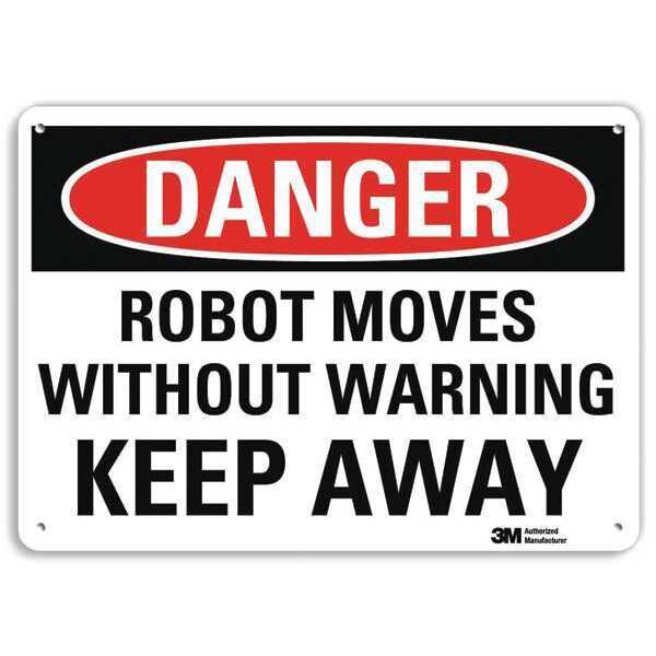 Danger Sign, 4 Hole Mount, 10in W x 7in H, U3-1956-RA_10X7