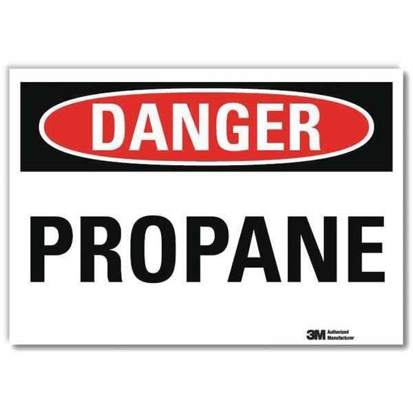 Danger Sign, 7 in H, 10 in W, Vertical Rectangle, English, U3-1934-RD_10X7