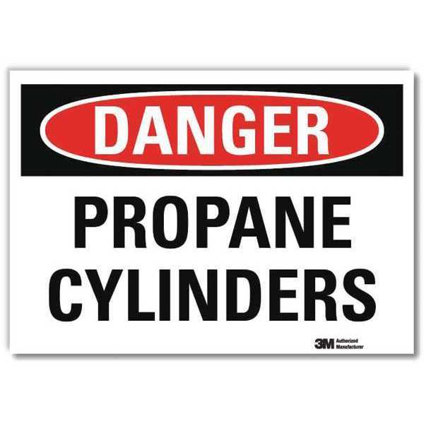 Danger Sign, 7 in H, 10 in W, Vertical Rectangle, English, U3-1935-RD_10X7