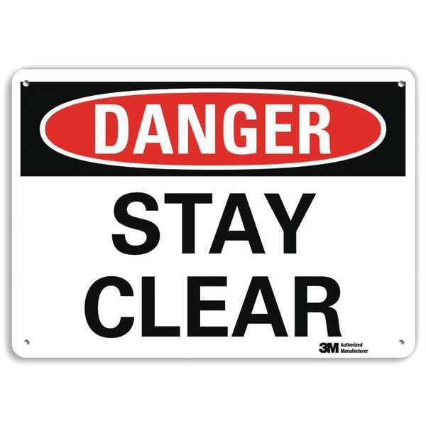 Danger Sign, 4 Hole Mount, 10in W x 7in H, U3-1992-RA_10X7