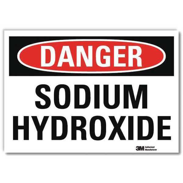 Danger Sign, 5 in H, 7 in W, Horizontal Rectangle, English, U3-1984-RD_7X5