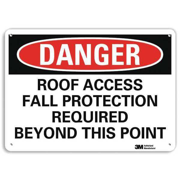 Danger Sign, 4 Hole Mount, 10in W x 7in H, U3-1959-RA_10X7