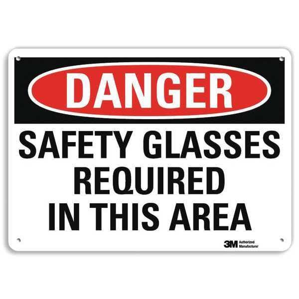 Danger Sign, 4 Hole Mount, 10in W x 7in H, U3-1969-RA_10X7
