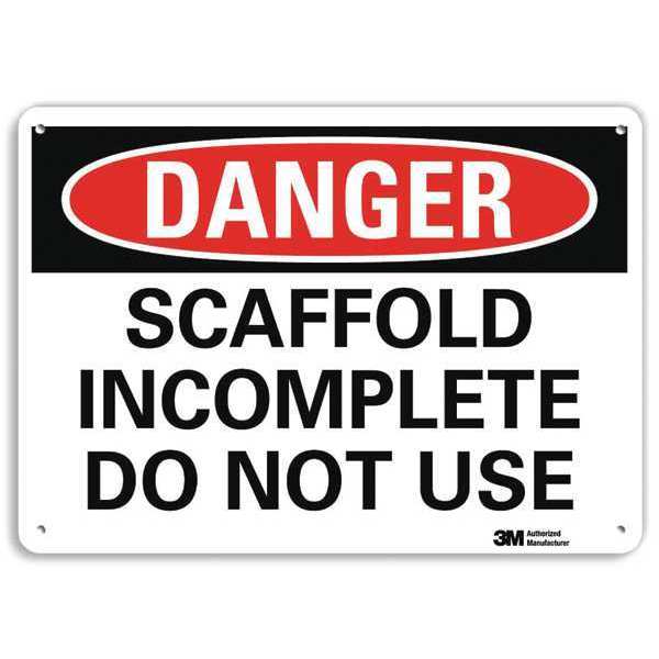 Danger Sign, 4 Hole Mount, 10in W x 7in H, U3-1976-RA_10X7