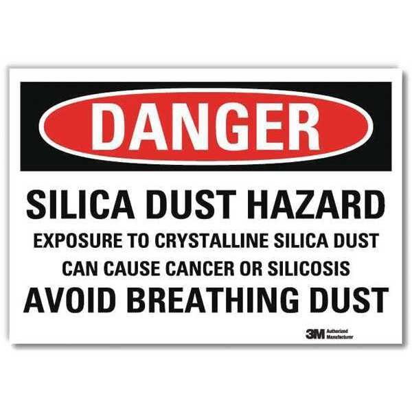 Danger Sign, 7 in H, 10 in W, Vertical Rectangle, English, U3-1980-RD_10X7