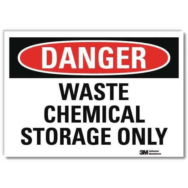 Danger Sign, 7 in H, 10 in W, Vertical Rectangle, English, U3-2039-RD_10X7