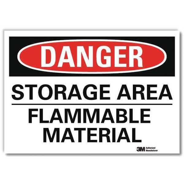 Danger Sign, 7 in H, 10 in W, Vertical Rectangle, English, U3-1996-RD_10X7
