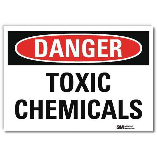 Danger Sign, 7 in H, 10 in W, Vertical Rectangle, English, U3-2018-RD_10X7