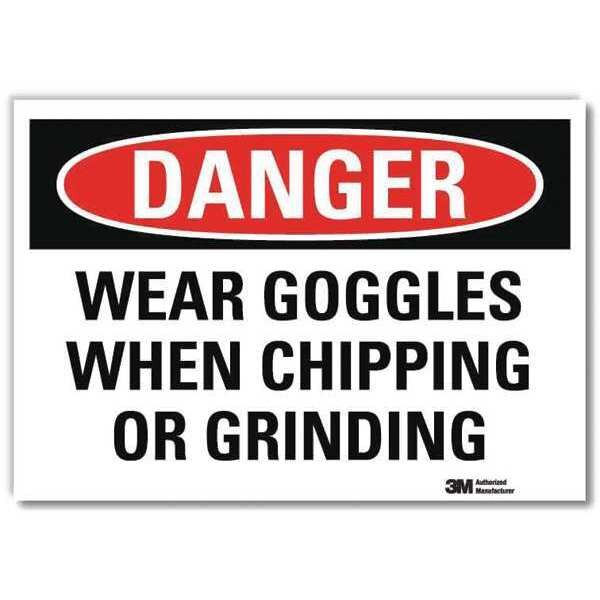 Danger Sign, Self-Adhesv Mount, 7inWx5inH, U3-2060-RD_7X5