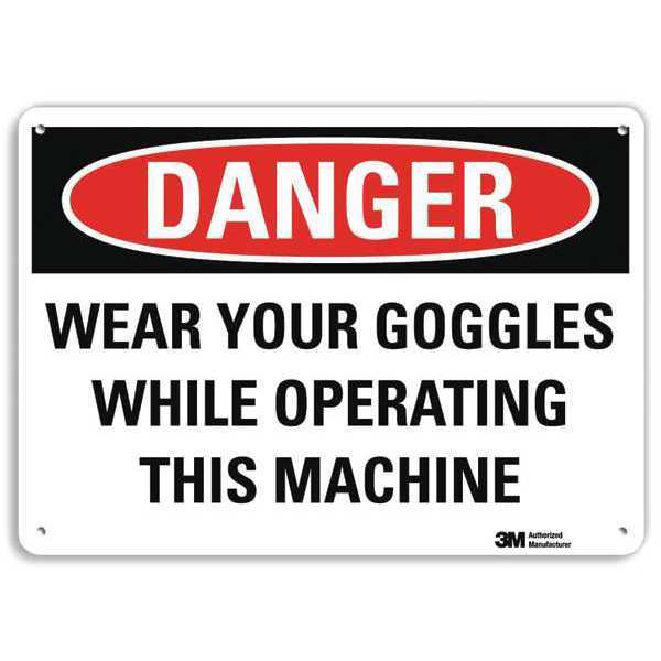 Danger Sign, 4 Hole Mount, 10in W x 7in H, U3-2070-RA_10X7
