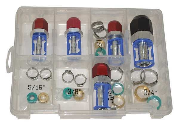 A/C Line Straight Repair Kit, SAE, 35 pcs.
