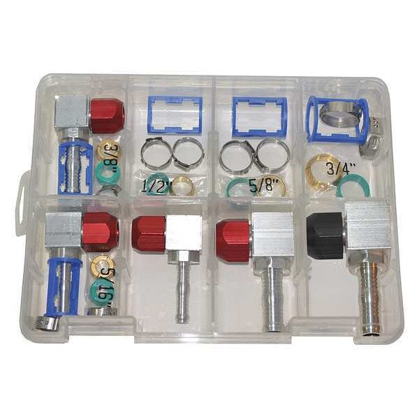 Line Splice 90 deg Repair Kit, SAE, 7 pcs.
