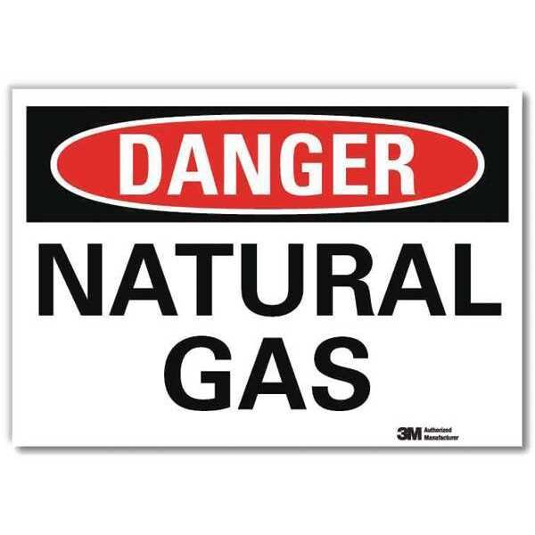 Danger Sign, 5 in H, 7 in W, Horizontal Rectangle, English, U3-1807-RD_7X5