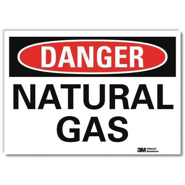 Danger Sign, 7 in H, 10 in W, Vertical Rectangle, English, U3-1807-RD_10X7