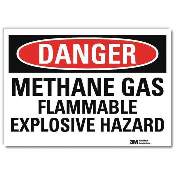 Danger Sign, 7 in H, 10 in W, Vertical Rectangle, English, U3-1797-RD_10X7