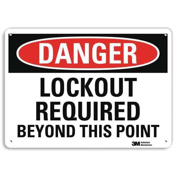 Danger Sign, 4 Hole Mount, 10in W x 7in H, U3-1769-RA_10X7
