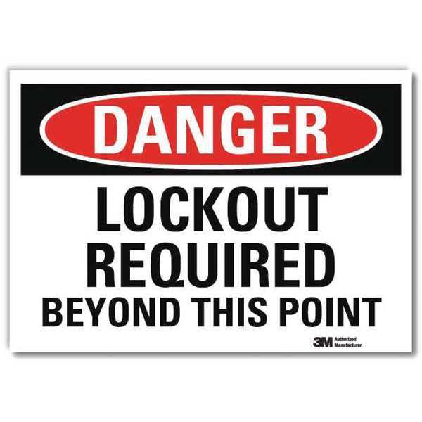 Danger Sign, 7 in Height, 10 in Width, Reflective Sheeting, Vertical Rectangle, English