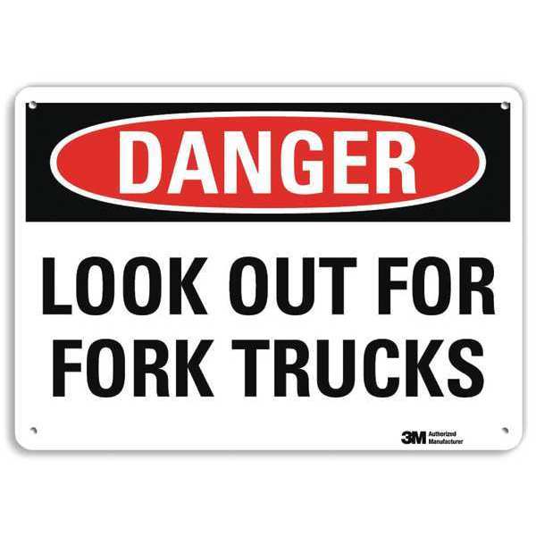 Danger Sign, 4 Hole Mount, 10in W x 7in H, U3-1773-RA_10X7