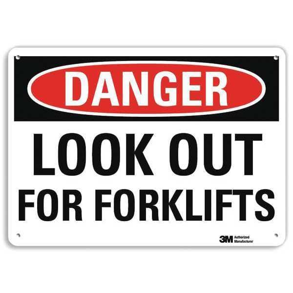 Danger Sign, 4 Hole Mount, 10in W x 7in H, U3-1774-RA_10X7